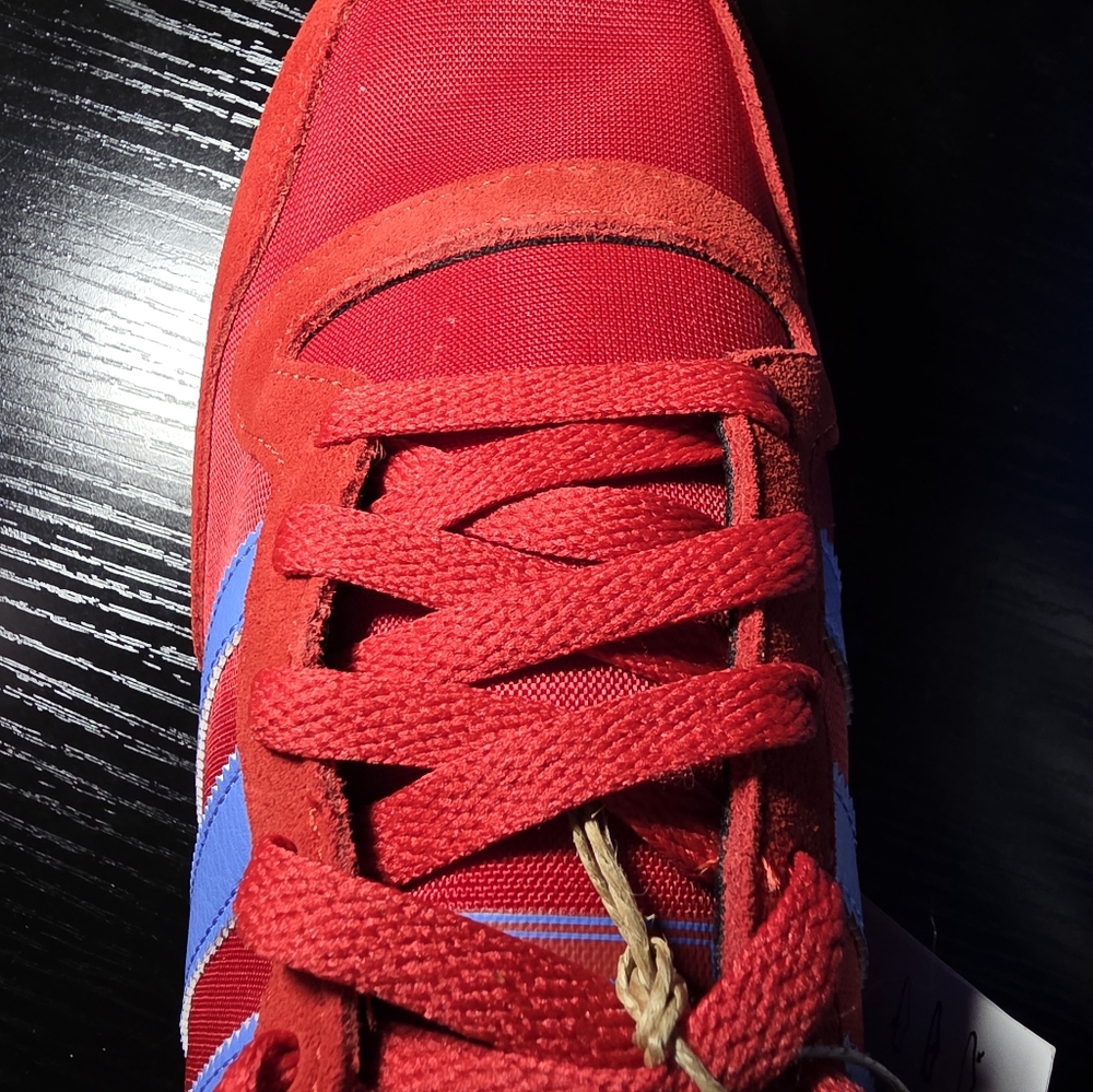 adidas Galaxy OG JR1147 Red Blue Men's Originals Athletic Sneakers - Picture 5 of 7